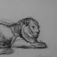 Gaston SUISSE (1896-1988) - Lion couché. (1)